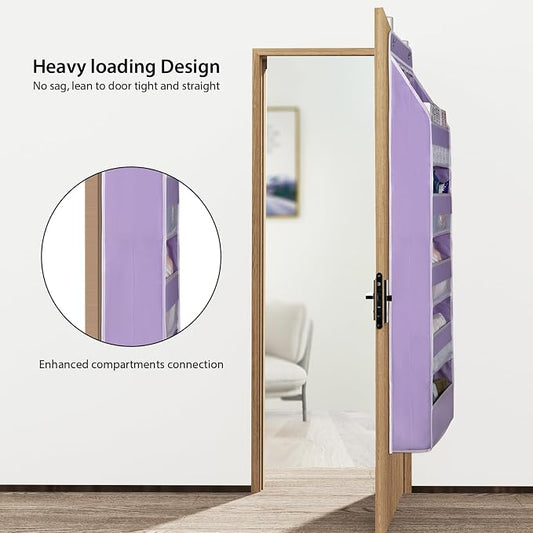 Univivi 6-Shelf Over Door Hanging Organizer Fabric Baby Door Storage - Image 2