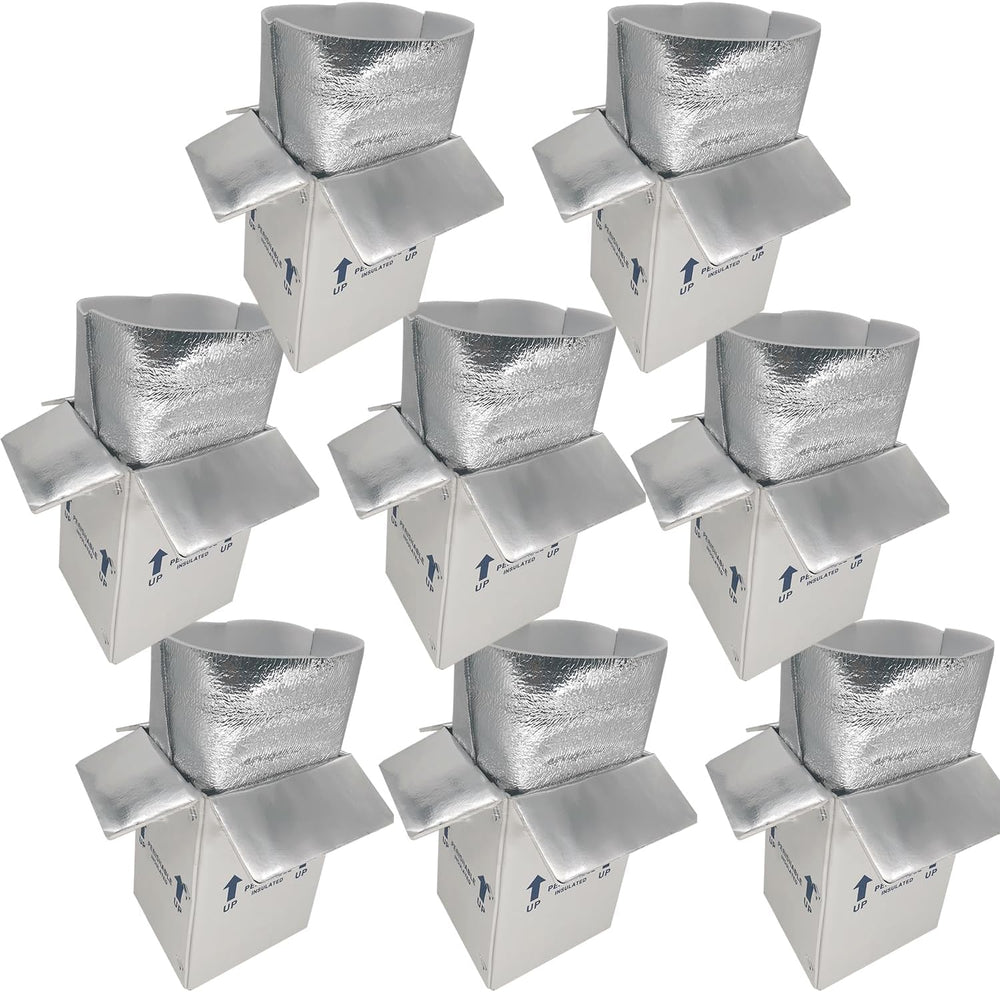 Insulated Shipping Boxes with Liners, 8 Pack 7'' x 6'' x 10