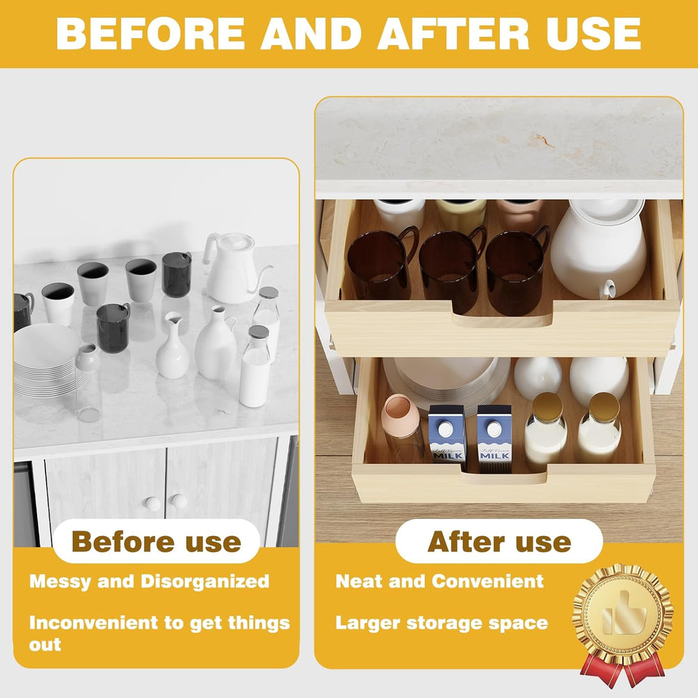 Pull Out Cabinet Organizer, 17''W×21''D×16''H Soft Cl...