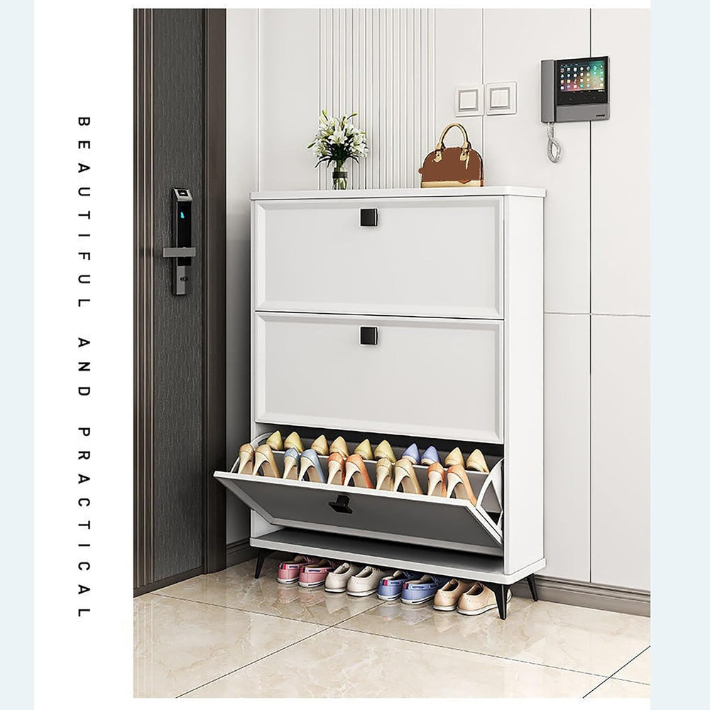 Shoe Rack for Entryway Organizer, Flip Hidden Shoe Cabinet for Entryway Slim ...