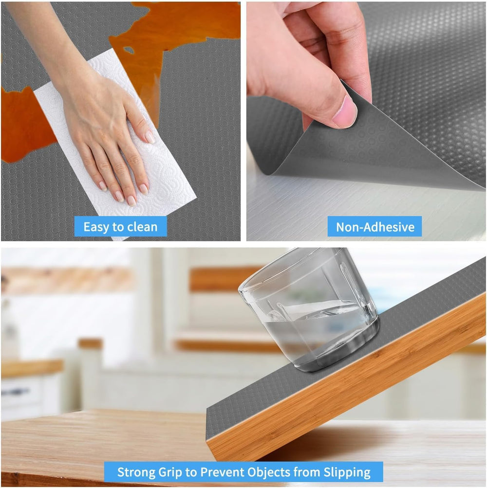 Bloss Shelf Liner, 24x196.9 inch Shelf Liners for Kitchen Cabinets Non-Adhesi...