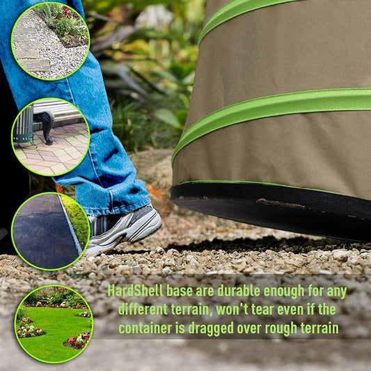 Colwelt Collapsible Garden Bag 47Gallon, Collapsible Leaf Bags - Image 2