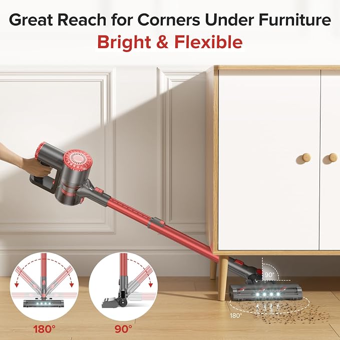 Cordless Vacuum Cleaner with Self-Standing, Powerful Stick Vacuum Cleaners - Image 7