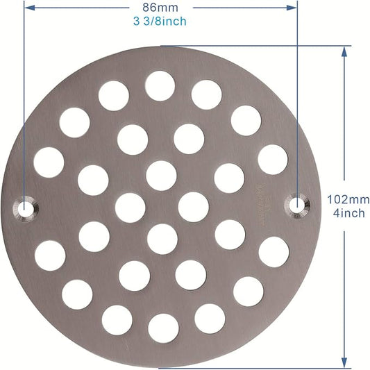 4-Inch Screw-in Shower Drainer Cover Replacement Floor Strainer Floor Drain - Image 2