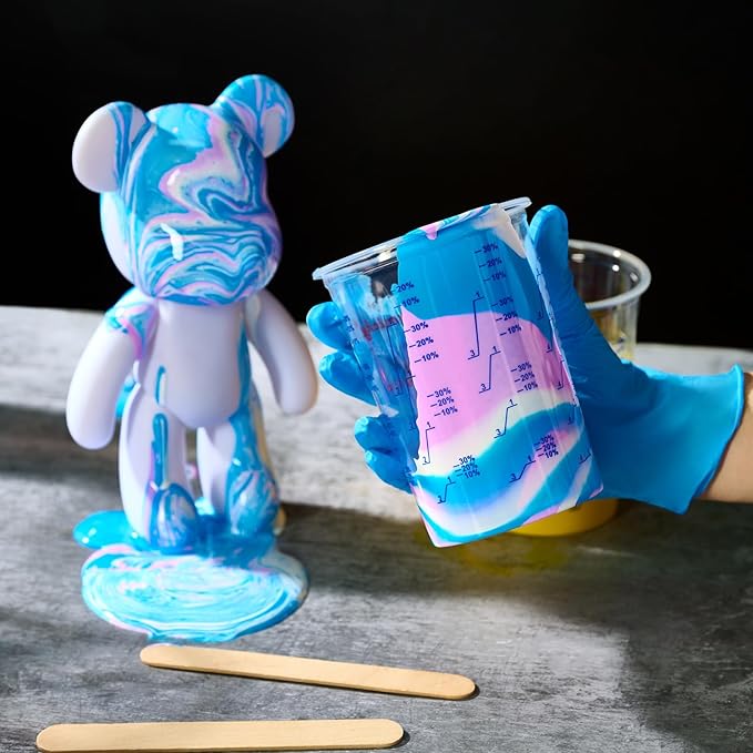 50 Pack Plastic Mixing Cups, 20 oz, Disposable Measuring Cups - Image 7