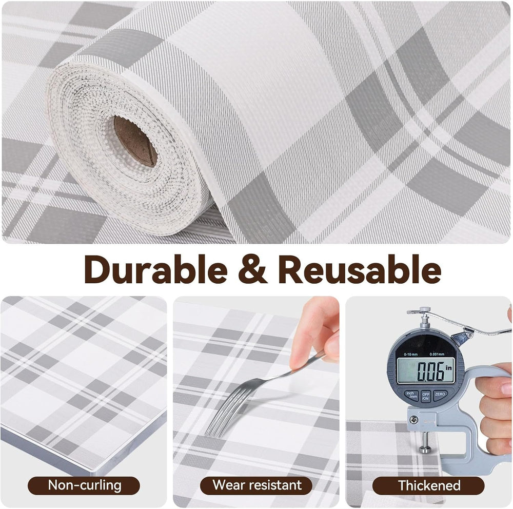 Drawer Shelf Liner for Kitchen Cabinets, Non Adhesive Slip Resistant Shelf Pa...