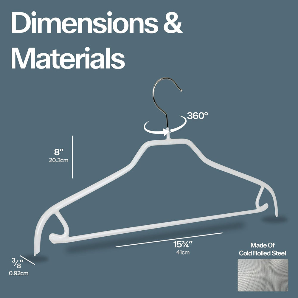 MAWA by Reston Lloyd Silhouette Series Non-Slip Space Saving Clothes Hanger w...