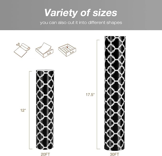 Glotoch Shelf Liners for Kitchen Cabinets 17.5” x 30 ft, Non Slip Drawer Liner - Image 9