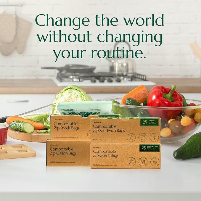 CLEANOMIC Compostable* Food Storage Bag Bundle - Image 7