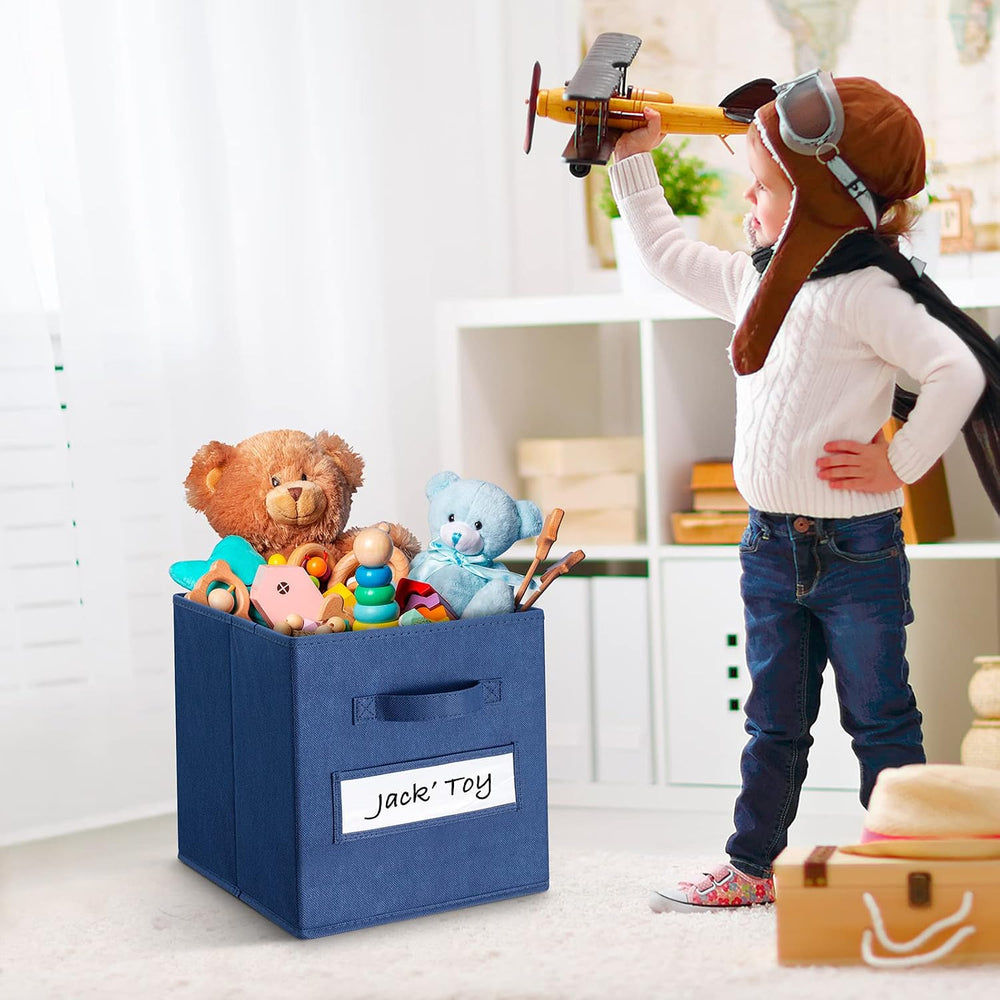 11 Inch Storage Cube,Storage bin (Set of 10) Foldable Fabric Cube Storage Bin...