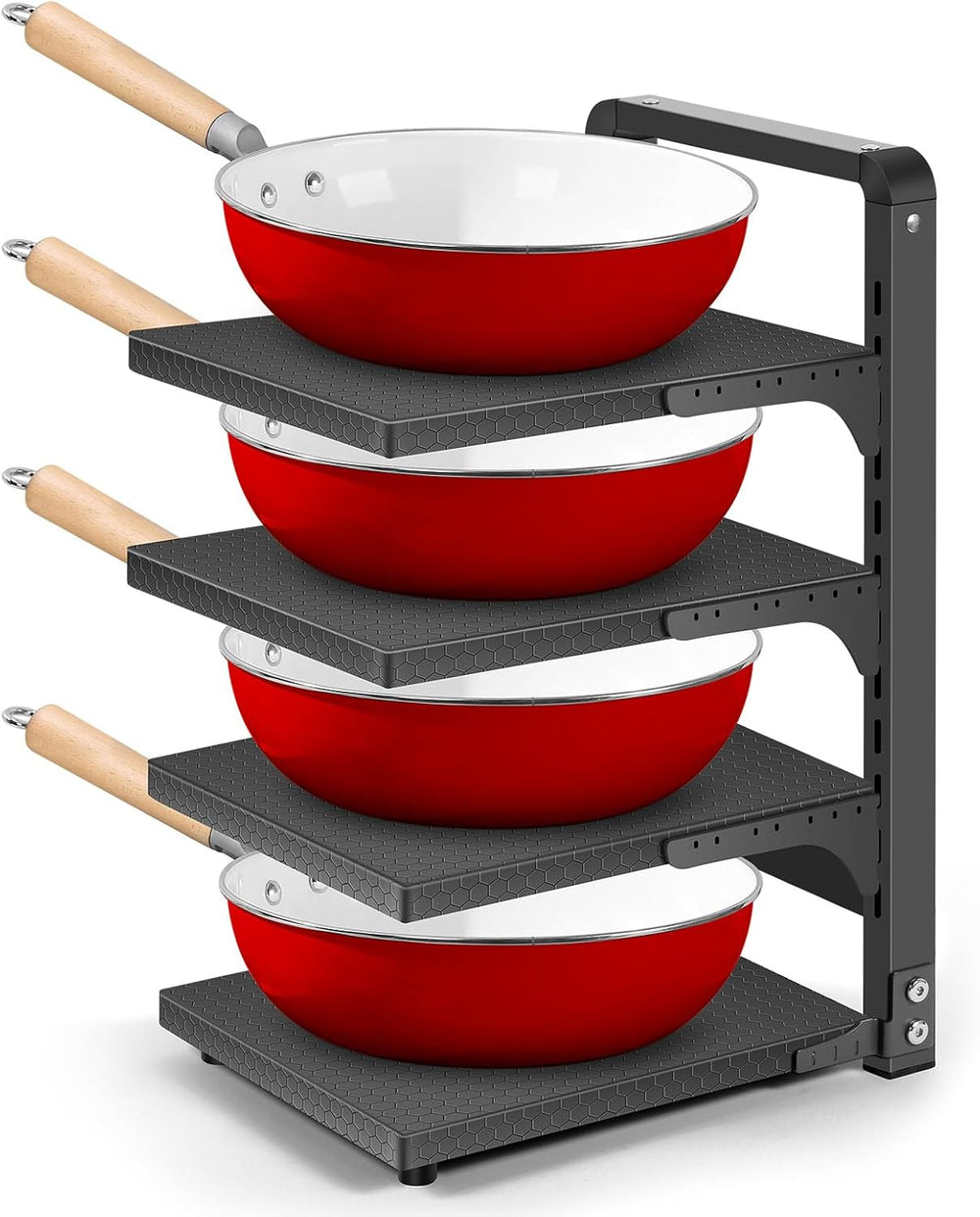 Pots and Pans Organizer under Cabinet, Heavy Duty Pan Organizers for Cabinet ...
