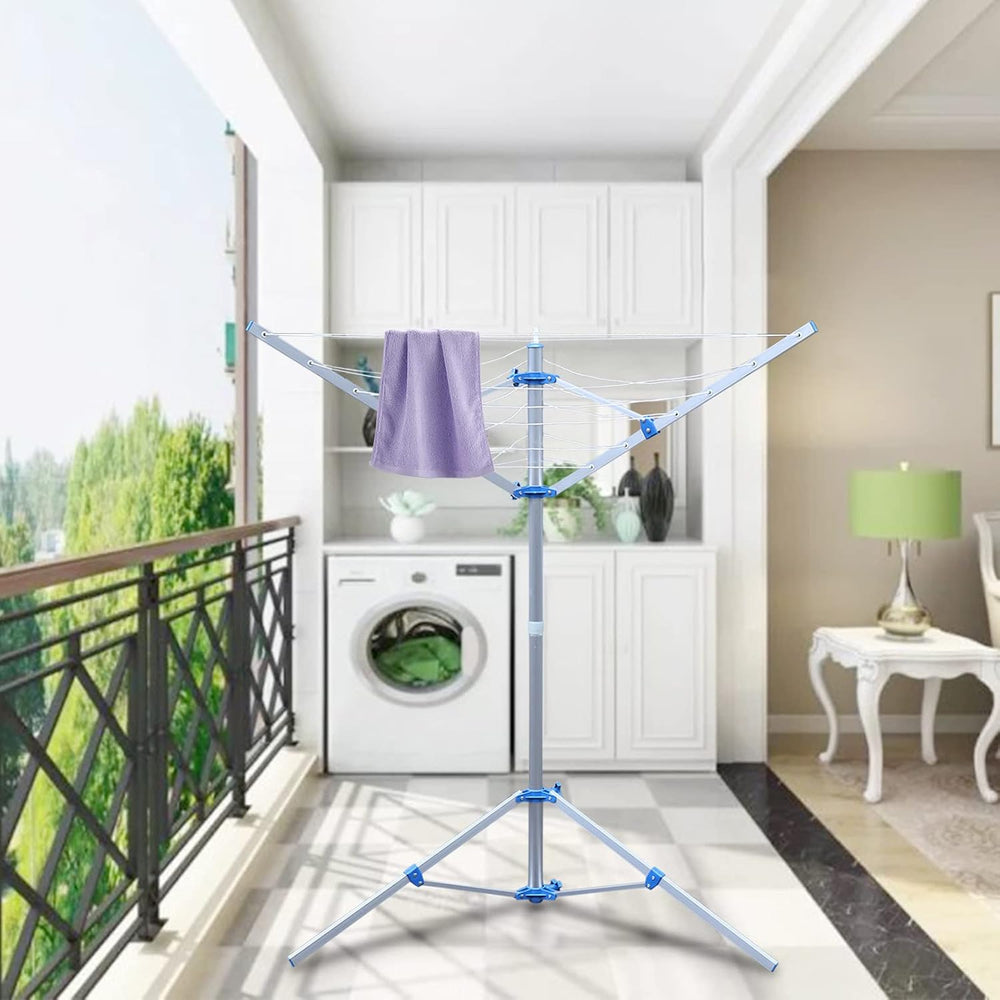 Clothes Line Outdoors Clothes Drying Rack Umbrella Drying Racks Folding Cloth...