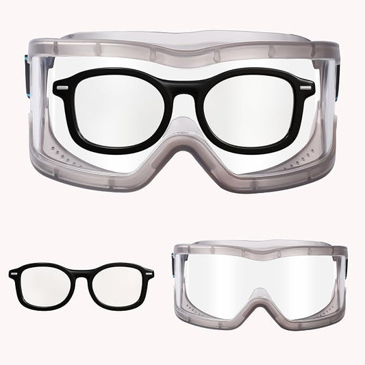 Chemistry Lab Safety Goggles, that Fit Over Glasses, Scientific, Construction - Image 2