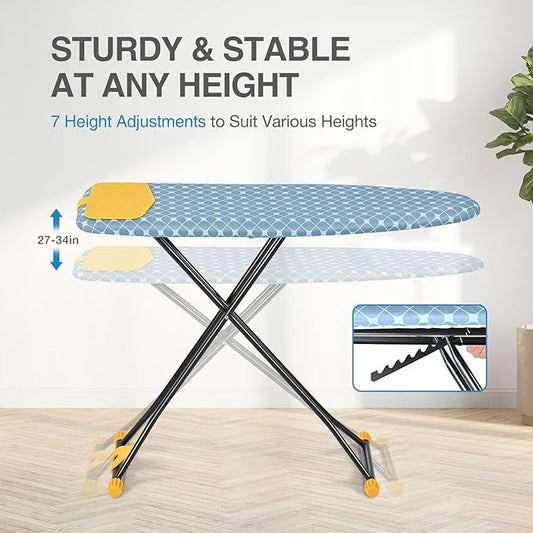 APEXCHASER Ironing Board with Iron Rest, Compact and Space Saver Iron Board - Image 2