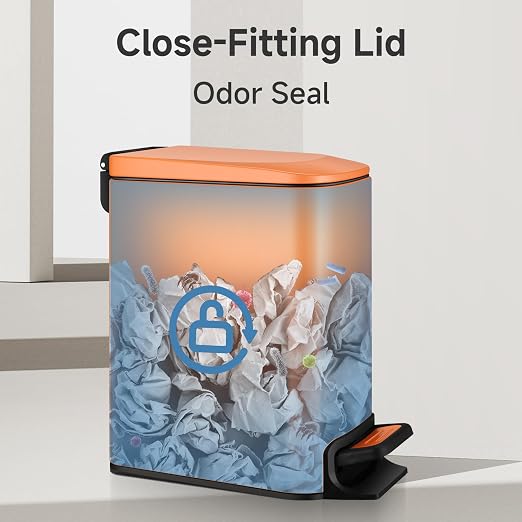 TIPGO Small Bathroom Trash Can - Image 7