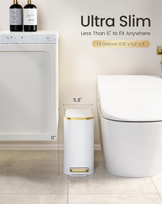 Cesun Small Bathroom Trash Can - Image 8