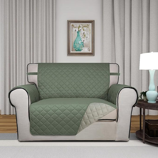 PureFit Reversible Quilted Sofa Cover, Water Resistant Slipcover Furniture - Image 2
