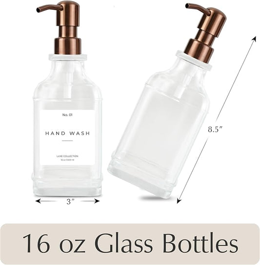 Emerson Essentials Soap Dispenser, Dish Soap Dispenser, Soap Bottle Bathroom Set - Image 2
