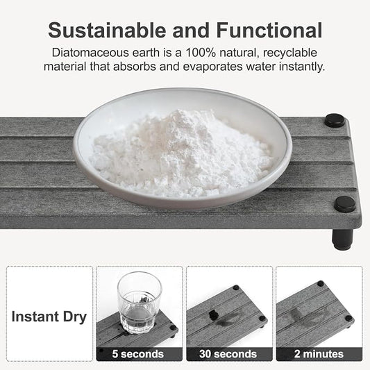 Water Absorbing Stone Tray, Fast Drying Sink Tray - Image 2