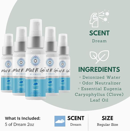 Mist N’ Go by Omaze Travel Bathroom Spray - Image 2