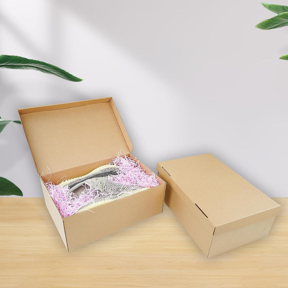 STRBOXONG Cardboard Shoe Boxes with Lid, 12.6x8.66x4.7, Multi-Purpose Storage...