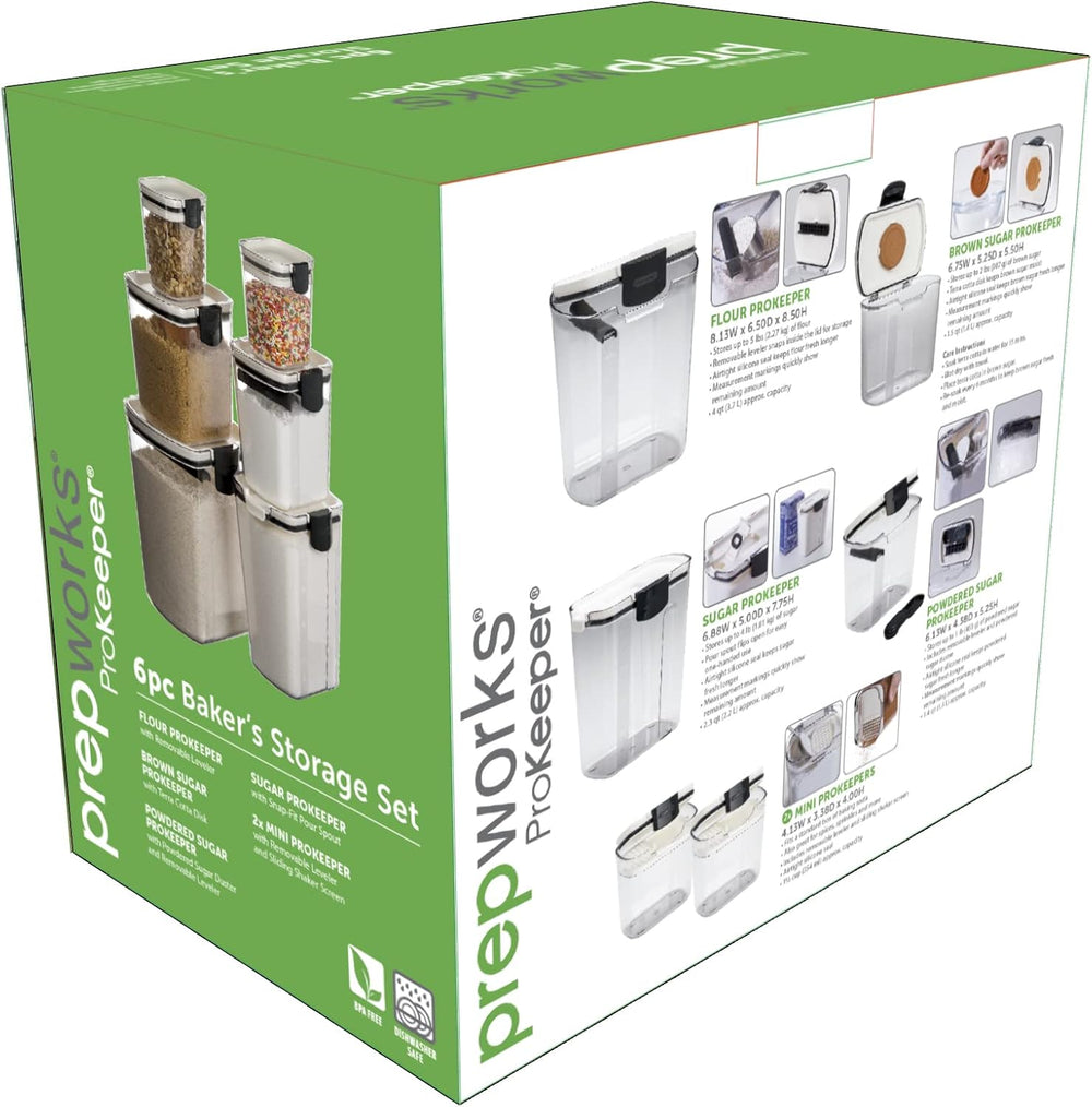 Progressive ProKeeper Baker's Airtight Kitchen Storage Canister Container...