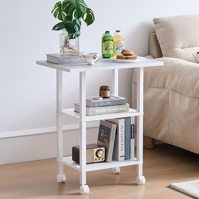 Lerliuo White 3 Tier Printer Stand - Image 7