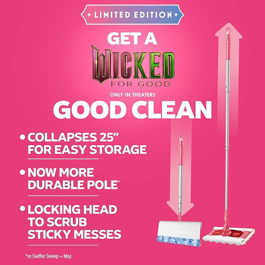 Swiffer Sweep and Mop Deluxe, Limited Edition Pink Wicked: - Image 2
