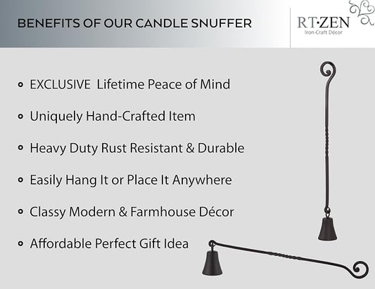 RTZEN Antique Bell Candle Snuffer - Image 2