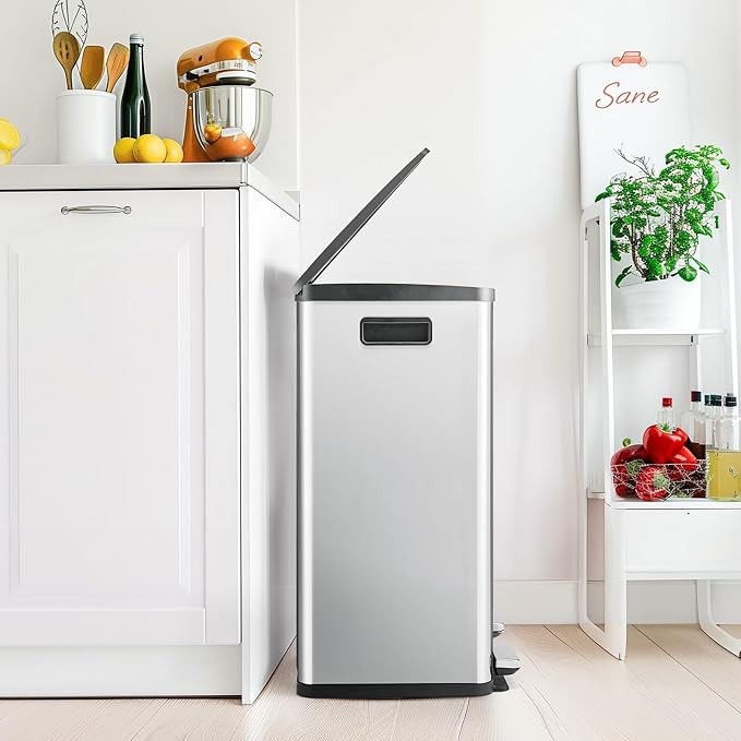 DUMOS Kitchen Trash Can, 2×8-Gallon Garbage Can - Image 7