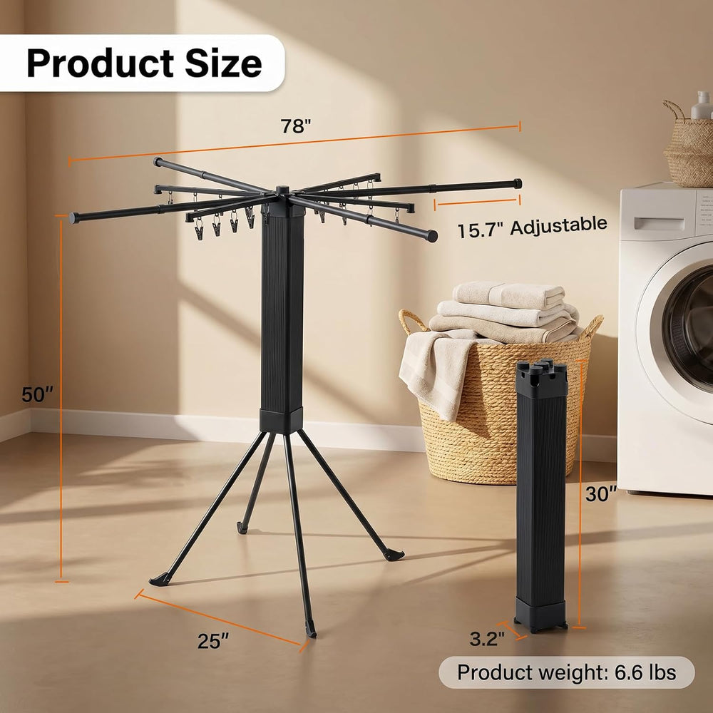 Laundry Drying Rack Collapsible, Foldable Clothes Drying Rack