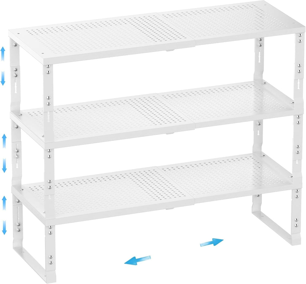 Expandable Spice Rack,Stackable Storage for Cabinet, Multi-Functional Kitchen...