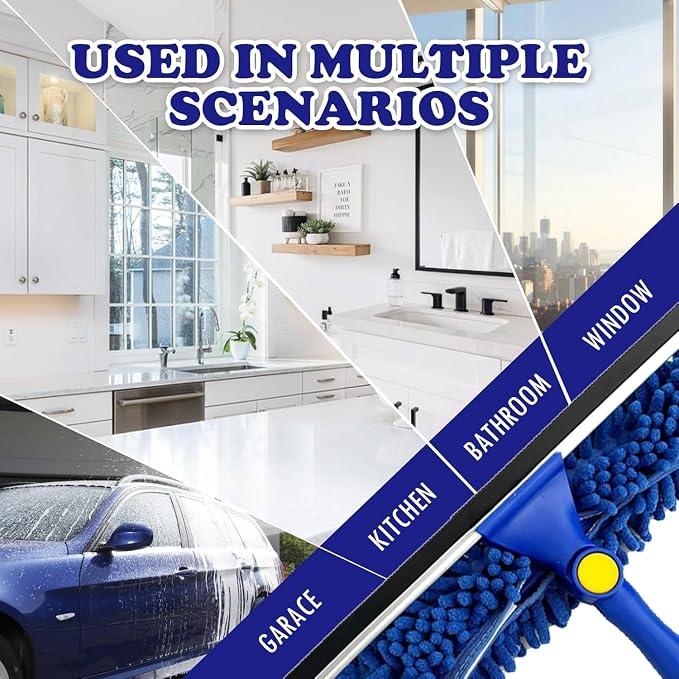 Window Squeegee Cleaner Tool Set, 3-in-1 Window Cleaning Kit - Image 7