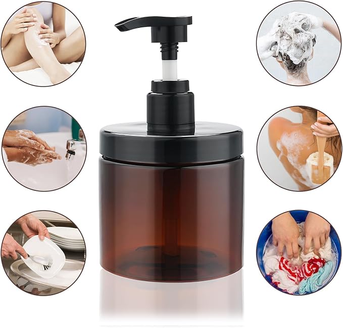 Cosywell Pump Bottle Dispenser Shampoo and Conditioner Dispenser 2 Pack - Image 7