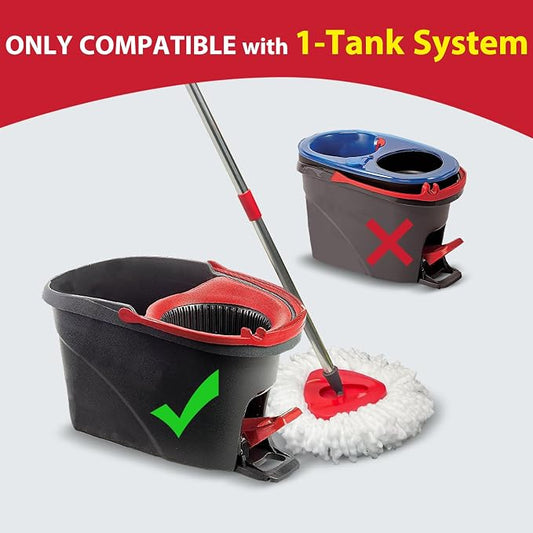 Spin Mop Replacement Set for O-Ceda EasyWring 1-Tank System, Includes 2 Mop - Image 2