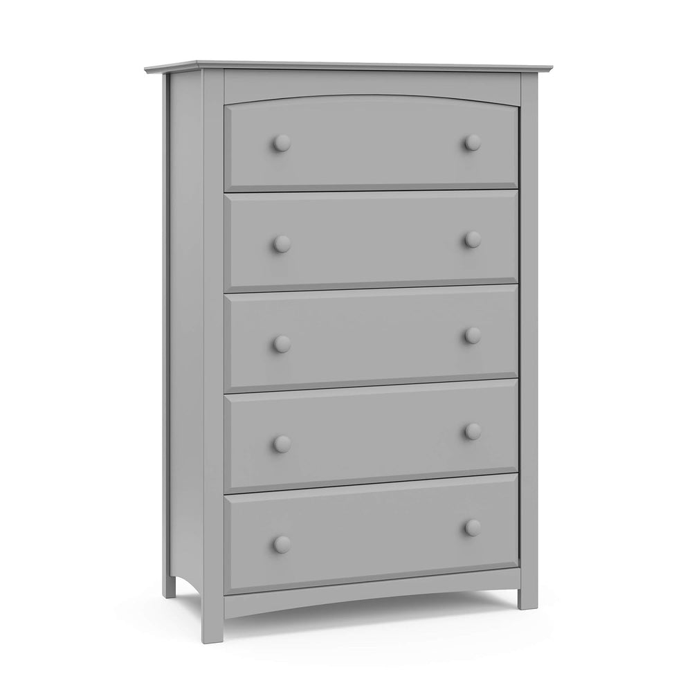 Storkcraft Kenton 5 Drawer Dresser, Pebble Gray