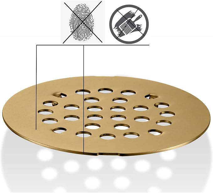 rrajj 4-1/4 Inch Round Snap-in Shower Floor Drain Cover Replacement Cover - Image 4