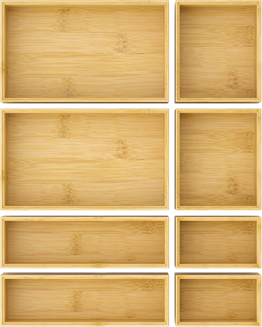 Bathroom Drawer Organizer Trays, Bamboo Silverware Drawer Organizer Kitchen