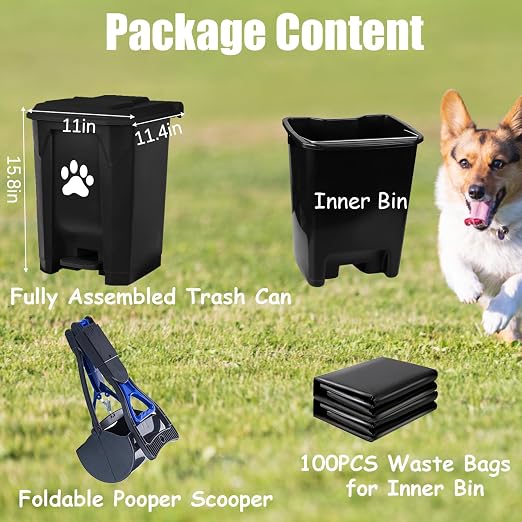 Outdoor Dog Poop Trash Can - Image 7