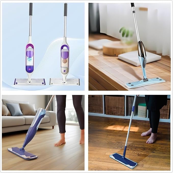 10 Pcs Reusable Mop Pads, 16.5 Inch Microfiber Wet Dry Floor Clean Mop Pad - Image 6