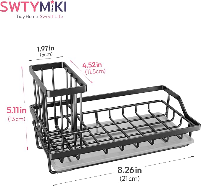 SWTYMIKI Large Sink Caddy Kitchen Sink Organizer - Image 7