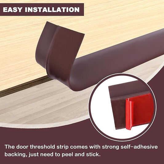 Vinyl Door Threshold Flooring Transition Strip Self Adhesive Carpet Edging Strip - Image 2