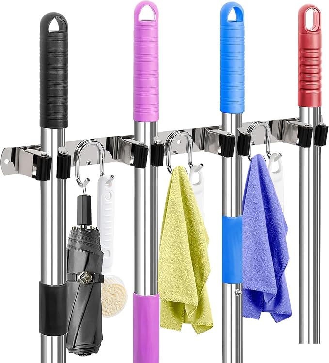 Mop Broom Holder Wall Mount - Image 8