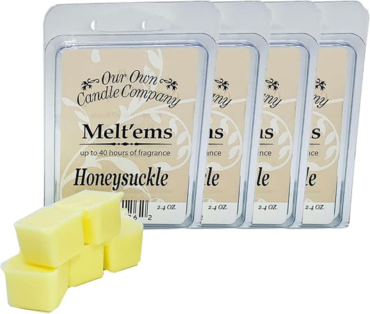 Our Own Candle Company Premium Wax Melt, Honeysuckle Scent, 6 Cubes, 2.4 oz - Image 2