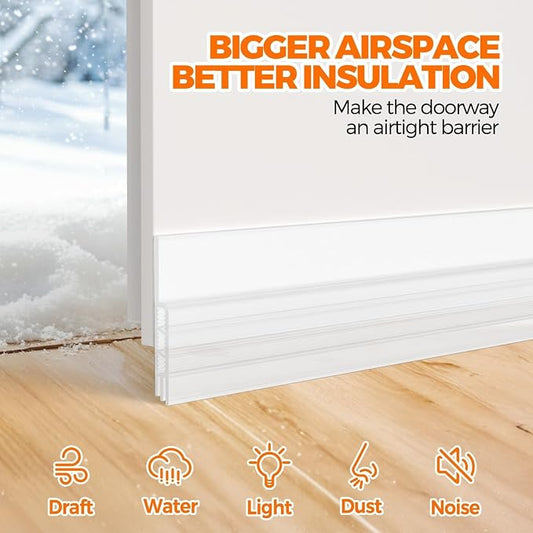 Holikme Weather Stripping 41 inch Door Draft Stopper Under Door Draft Blocker - Image 2