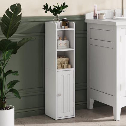 ChooChoo Small Bathroom Storage Cabinet with Adjustable Shelf