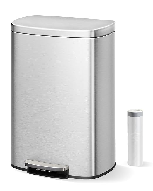 Garvee 13 Gallon / 50 Liter Stainless Steel Kitchen Trash Can - Image 7