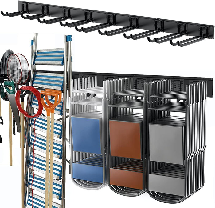 TORACK Tool Storage Rack Heavy Duty Garage Wall Mount Garden Tool Organizer