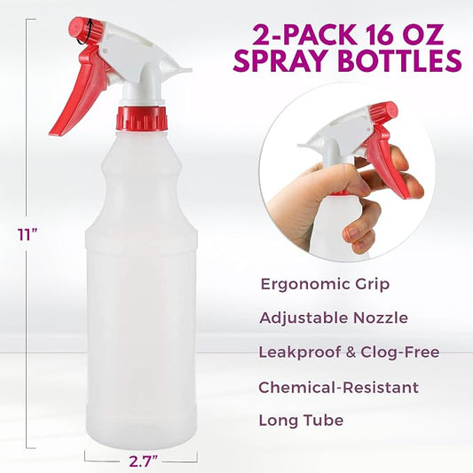 DilaBee Plastic Spray Bottle - 16oz Empty Spray Bottles - Image 2