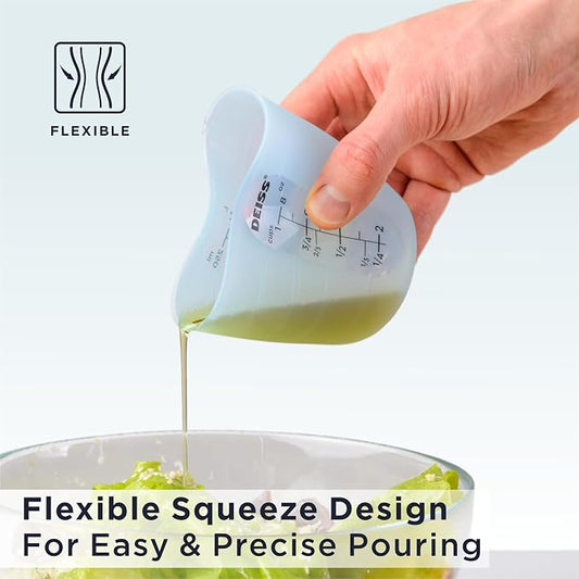 Deiss PRO 3 Piece Silicone Measuring Cup Set - Image 2